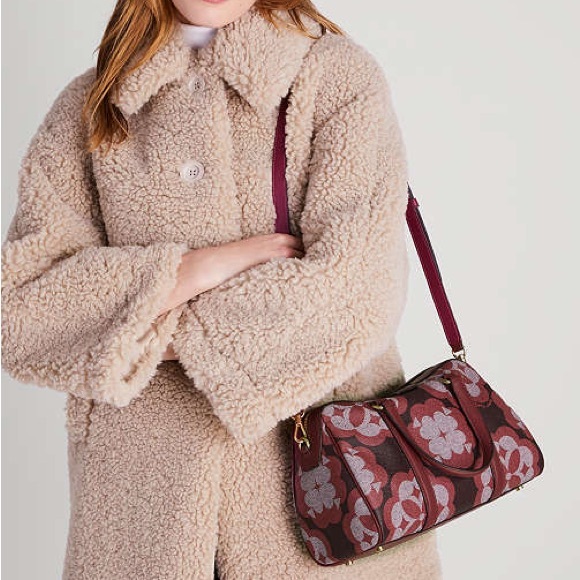 kate spade NWT $358 MSRP Spade Flower Monogram Eleanor Medium Satchel - Picture 5 of 17